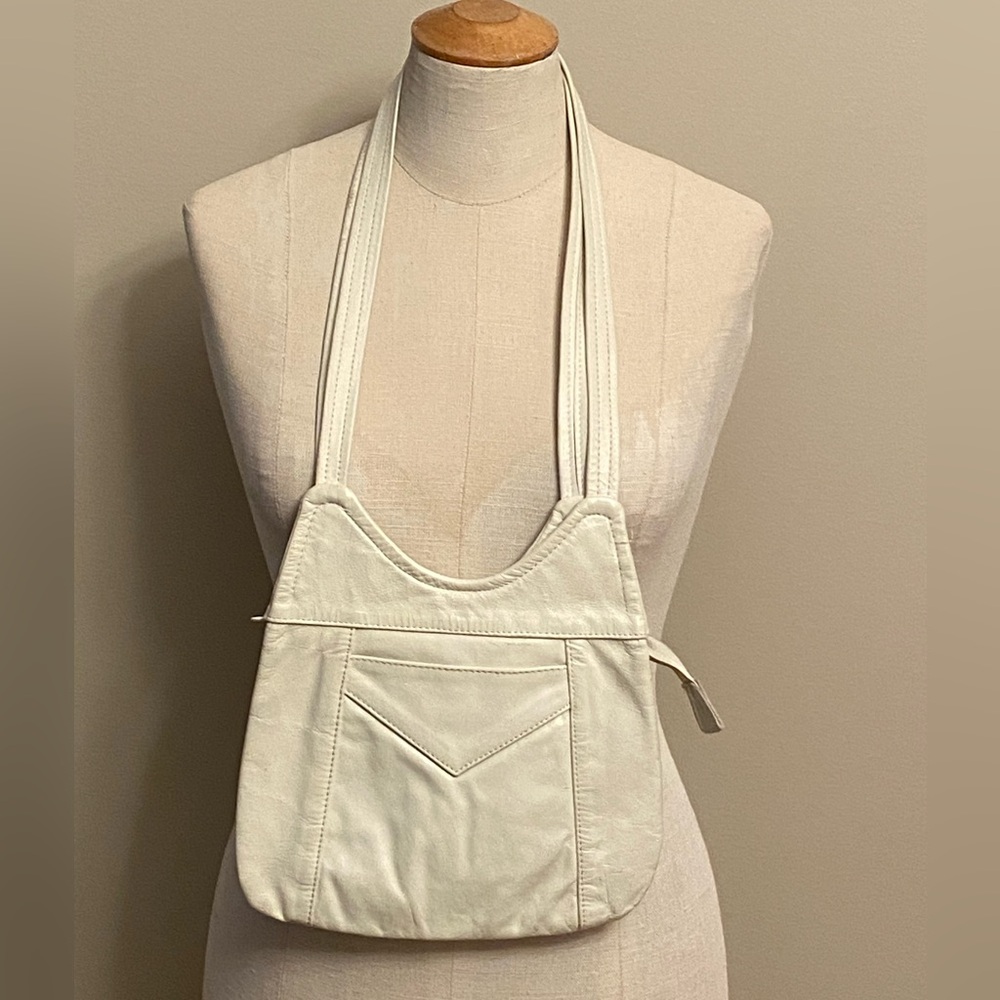 White Leather Shoulder Bag